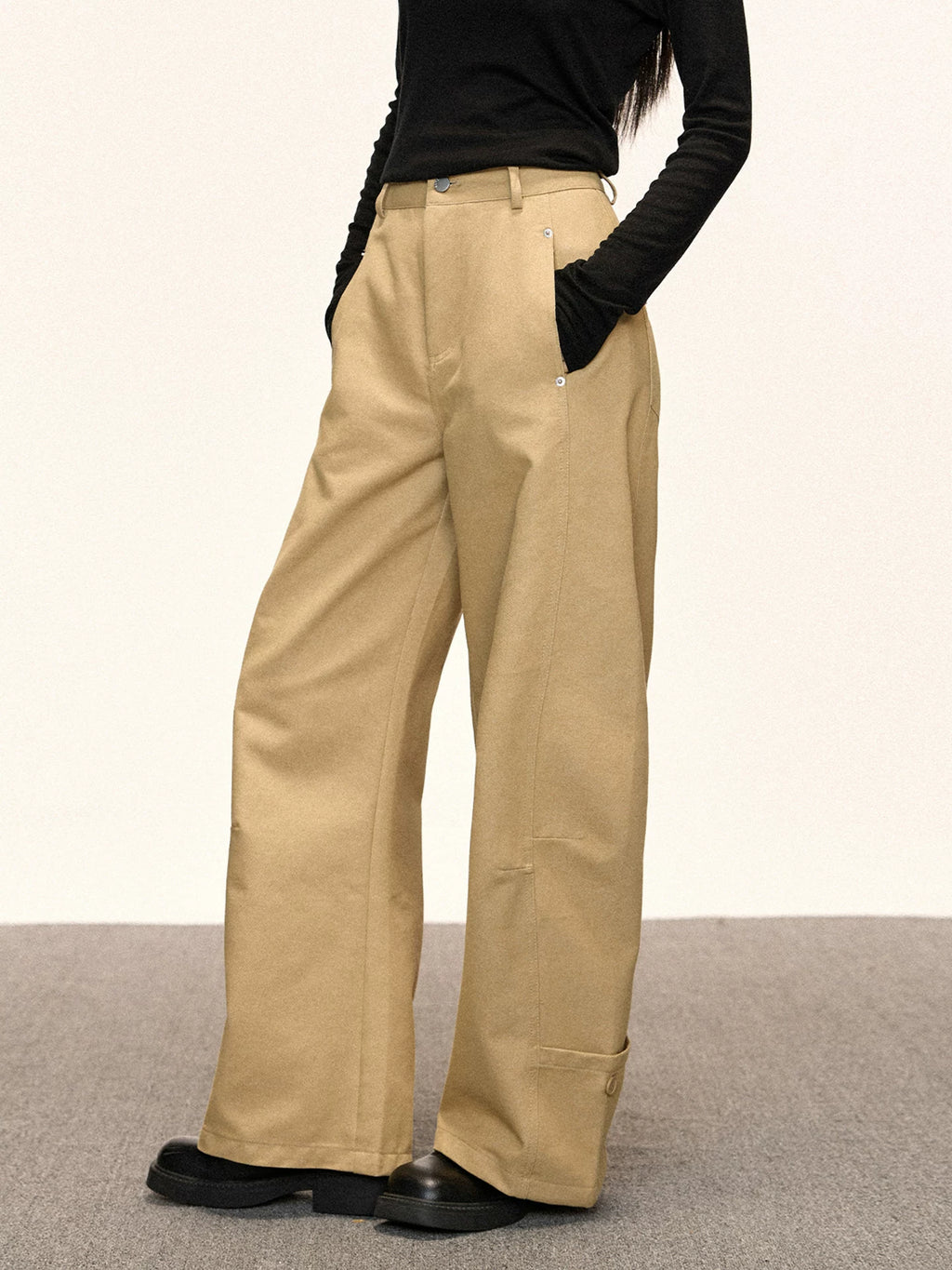 Cherry Melody Retro Slim Wide-leg Jeans