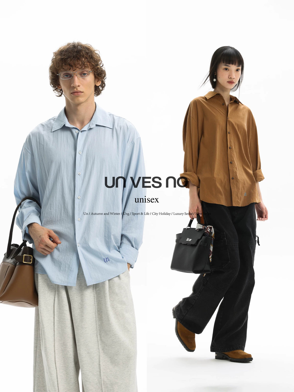 Unvesno Relaxed Washed Lyocell Long-Sleeve Shirt
