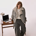 CHOR Double-breasted Thickened Tweed Jacket