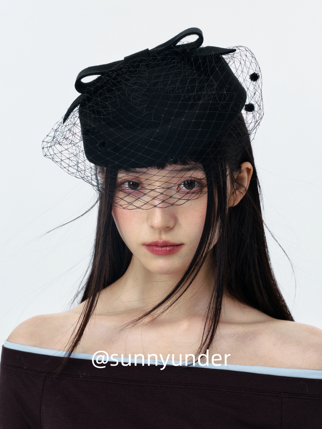 Sunnyunder Vintage Elegant Mesh Woolen Hat