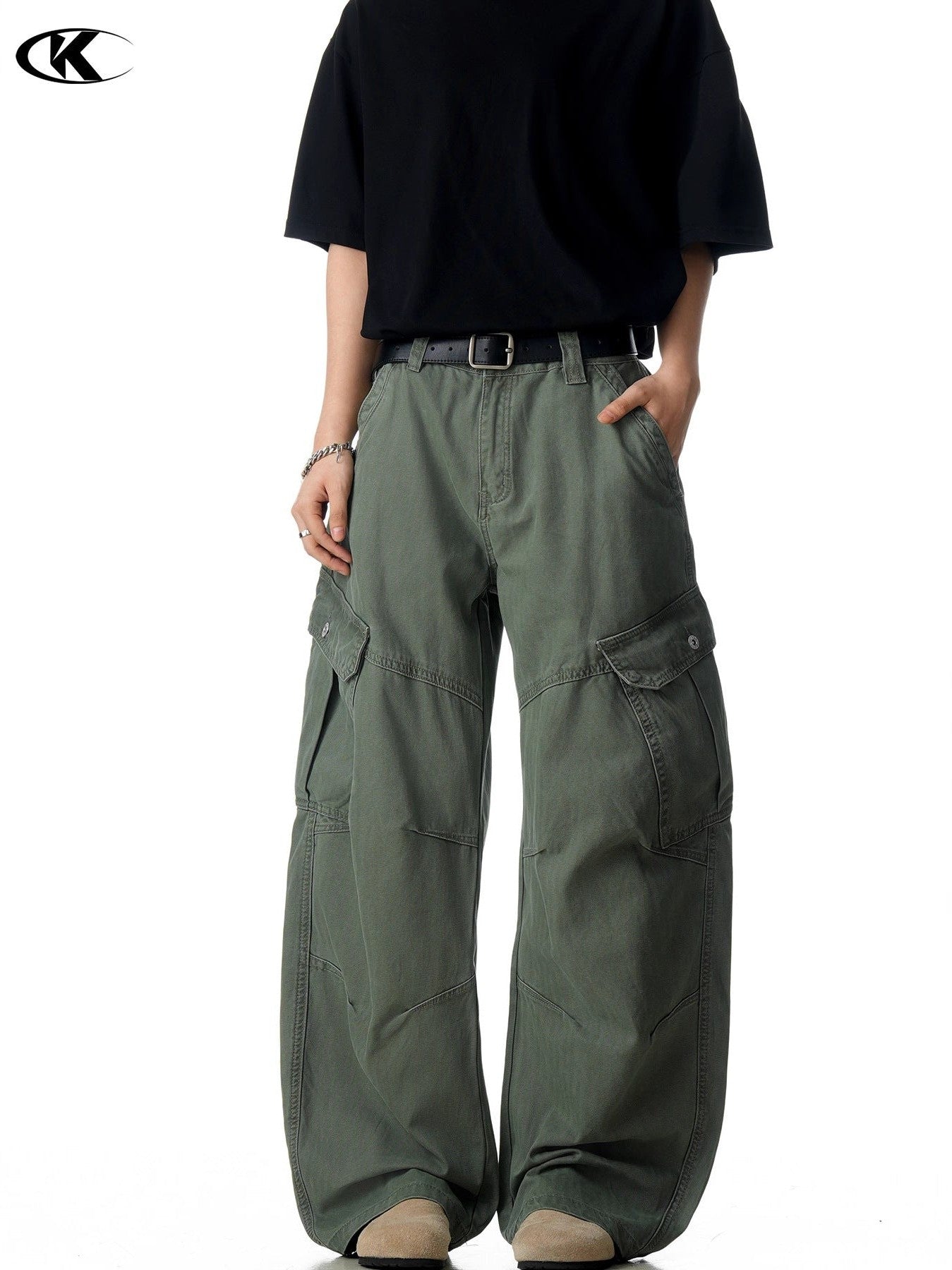 11KN Retro Slim Loose Versatile Scimitar Pants