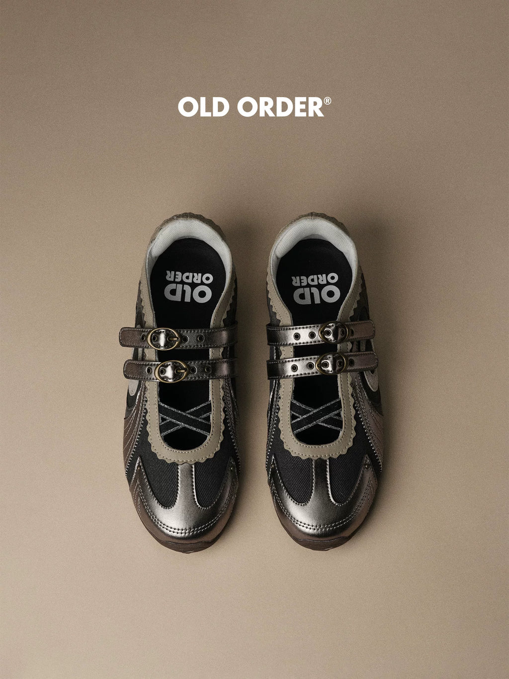 OLD ORDER Microfiber Lace-Up Low-Top Running Sneaker
