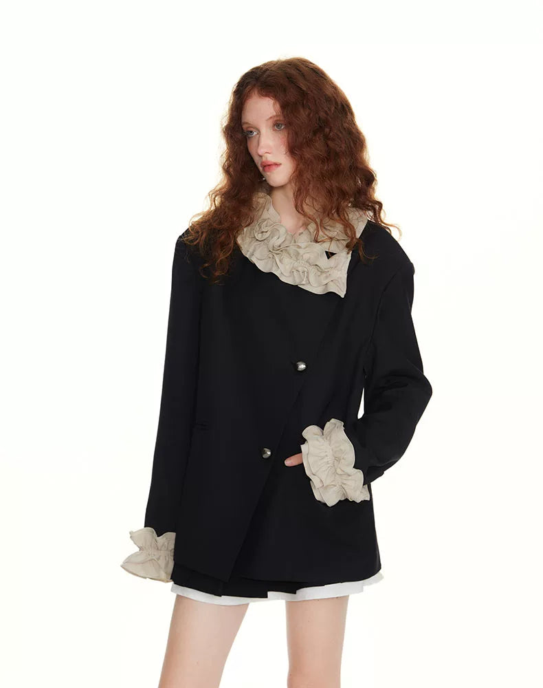 SUREENOUGH Vintage Lace Blazer