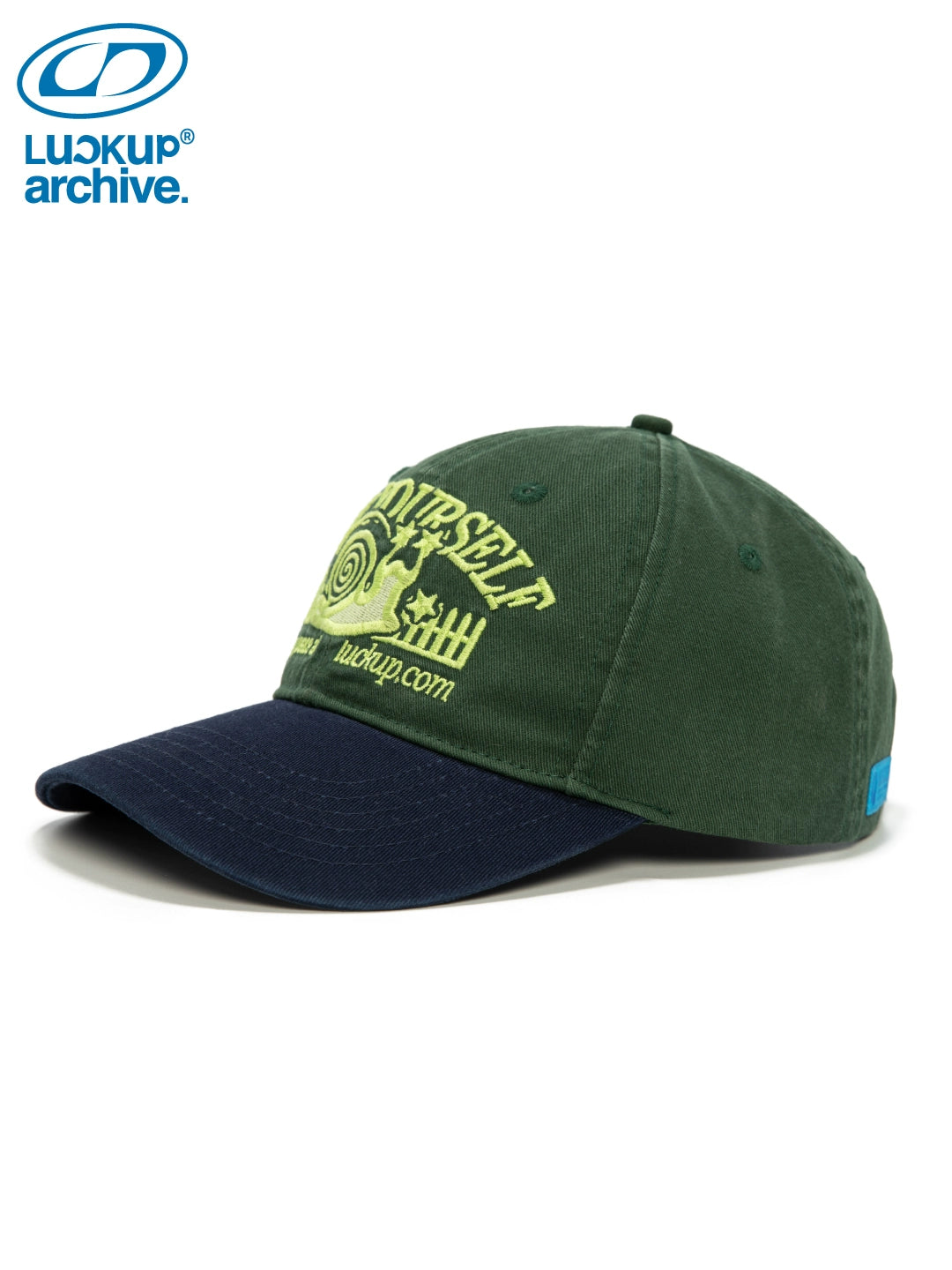LUCKUP Snail Embroidery Color Matching Retro Baseball Cap