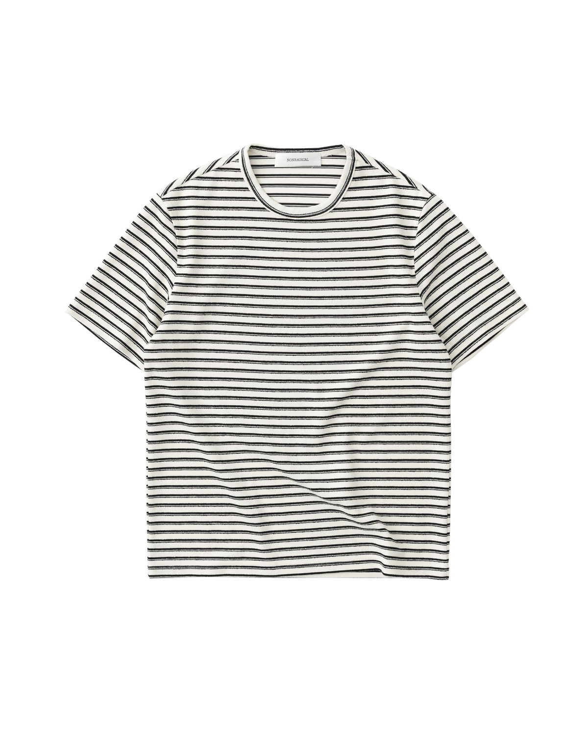 NONRADICAL Textured Striped Breathable Regular Fit Tee