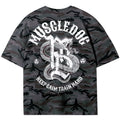 MuscleDog Venom Camo 100% Cotton Breathable Loose Tee