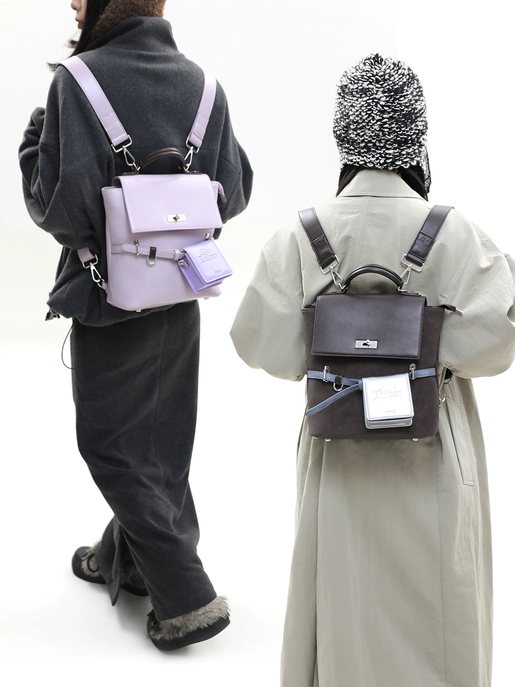 JANDRESS Zip-Top Faux Leather Chain Crossbody Bag