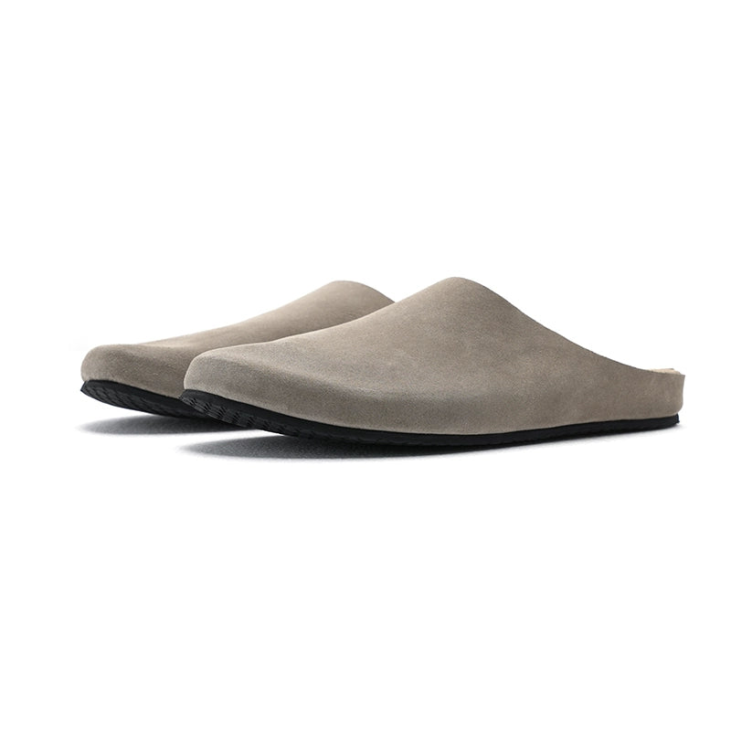 NO LOGO Velvet Birkenmuller Slippers Bag Head Lazy Pedal