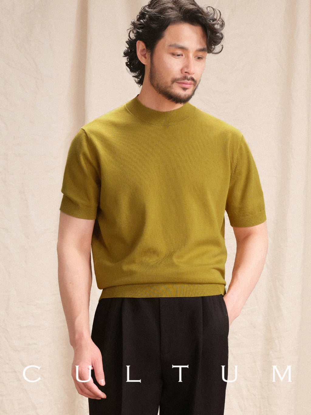 CULTUM Lightweight Breathable Casual Knit Tee