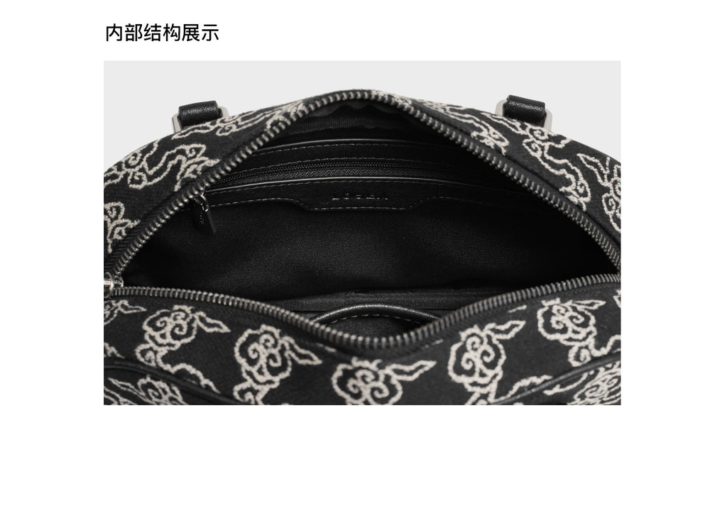LOSEA Embroidered Boston Pillow Bag Bag