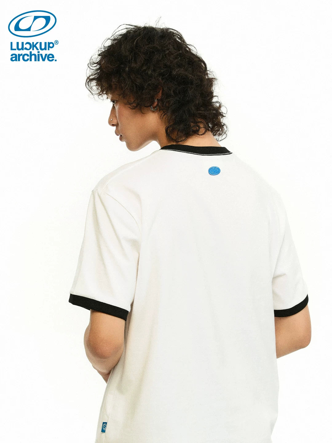 LUCKUP Cow Print Loose Fit Tee