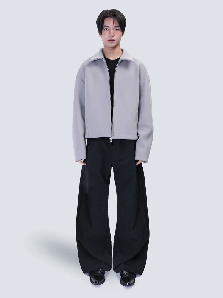 SOUTHFISH executive minimalist boxy shoulder cardigan jacket