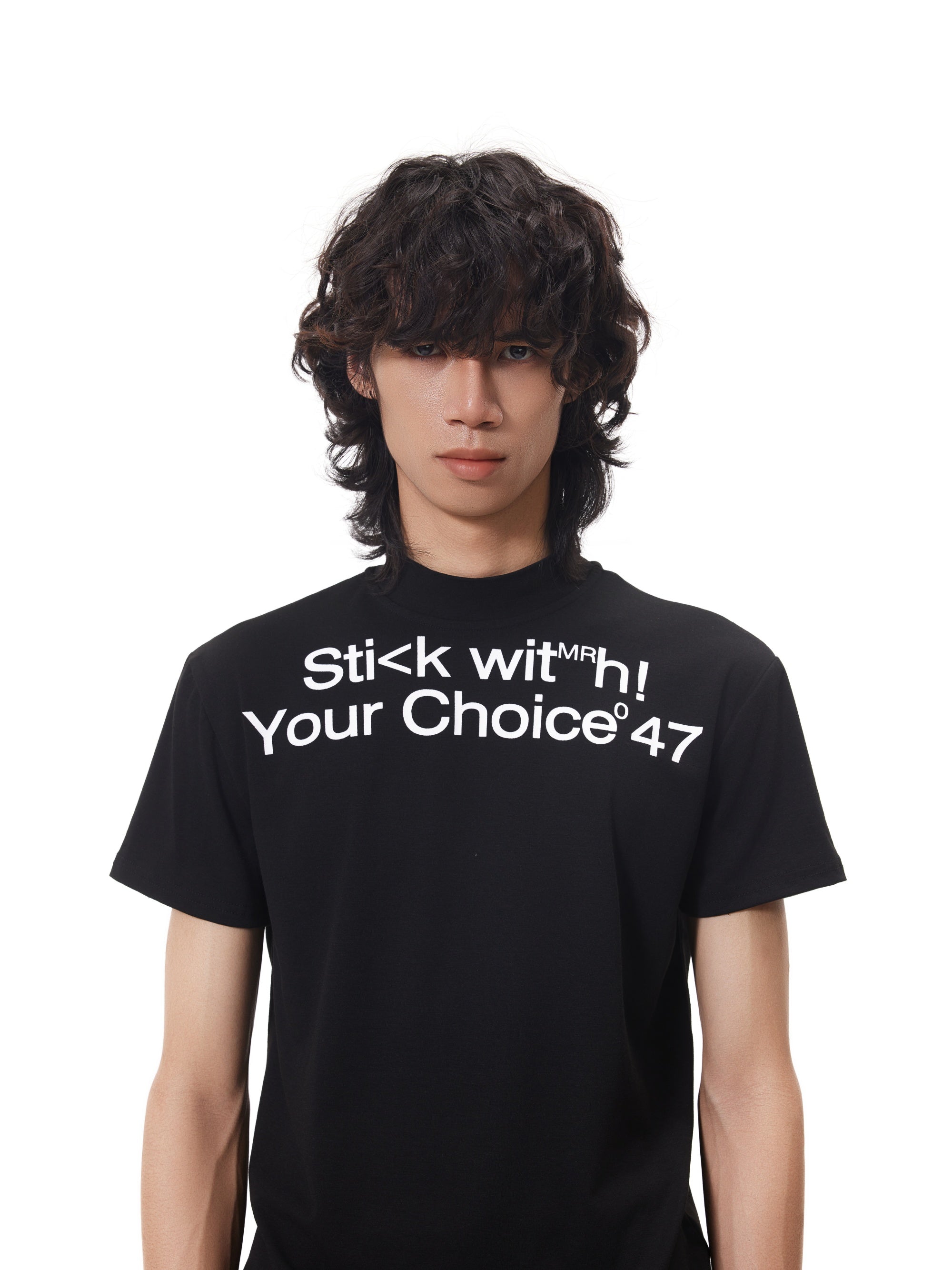 BTSG turtleneck front shoulder fit Slim Tee