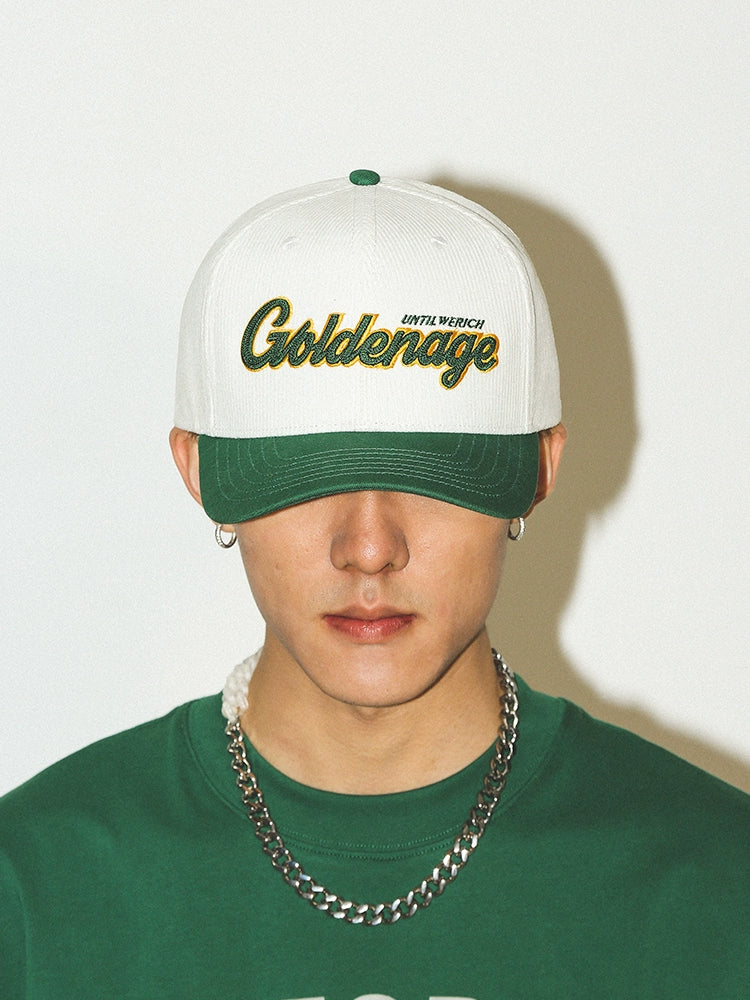 UNTILWERICH Corduroy Embroidered Three-dimensional Versatile Hat