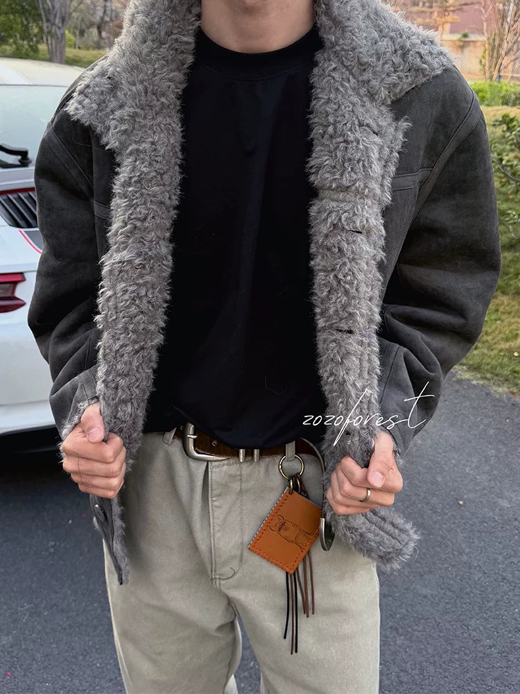 ZOZOFOREST Fur All-in-one Heavy Fleece Thickened Jacket