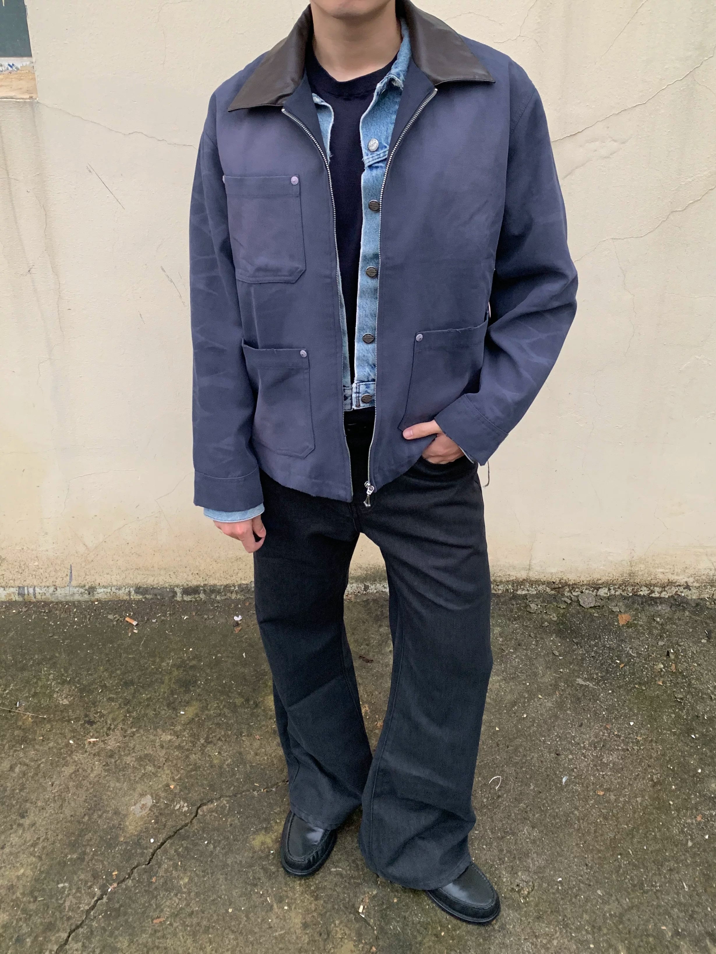 Azure Lisseur Short Old Pocket Tooling Jacket