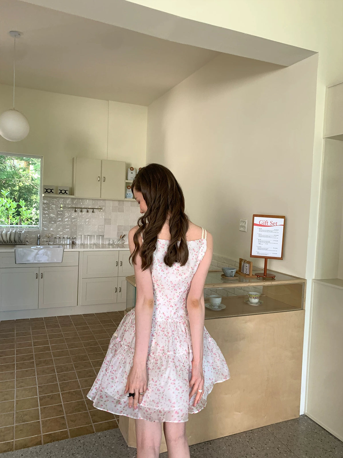 silvernorth lake Floral Lace A-Line Camisole Dress