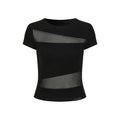 AnnoMundi Mesh Spliced Slim Cropped Tee