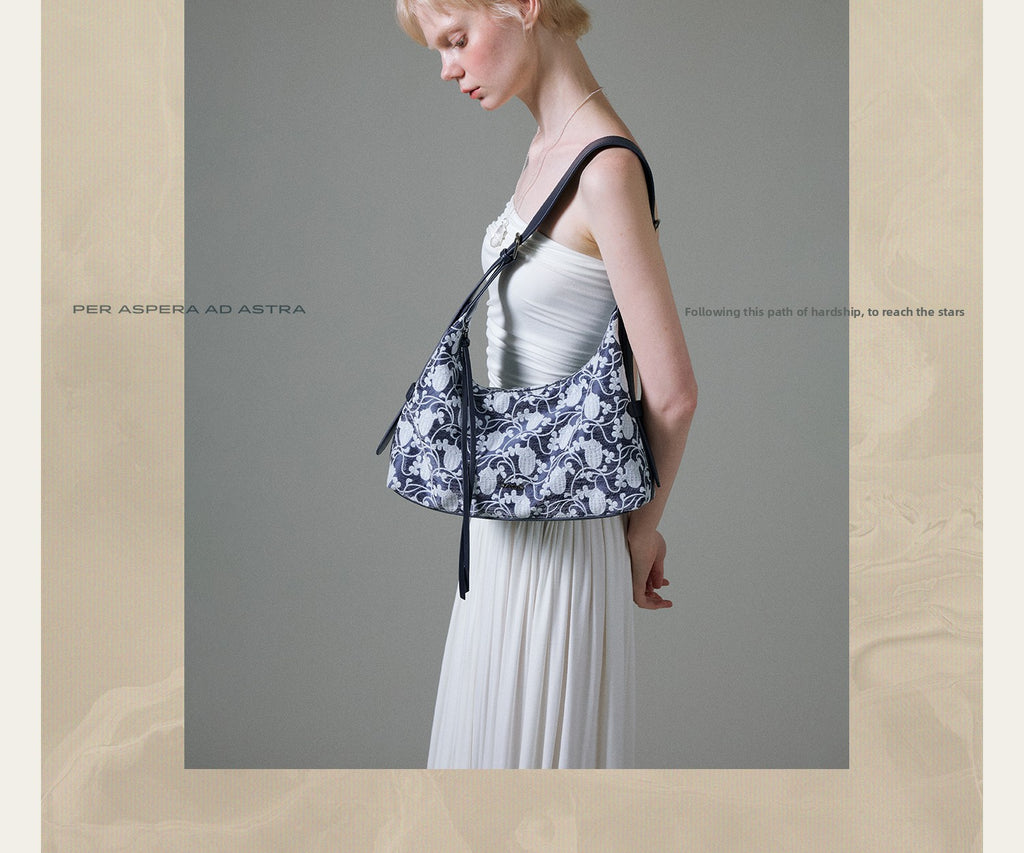 JACD Slack Retro Jacquard Shoulder Messenger Bag