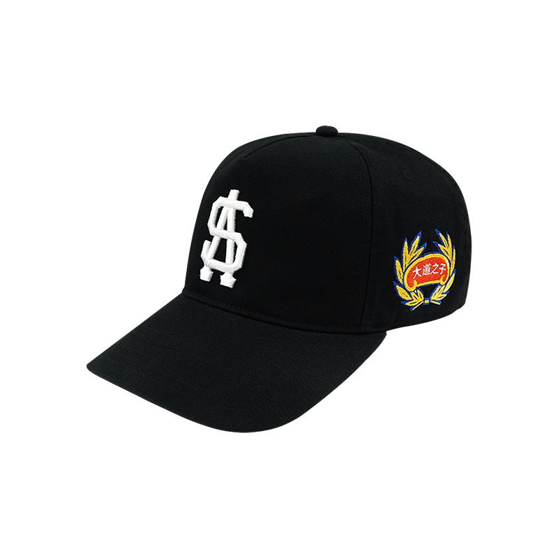 AVENUE&SON Embroidered Two-Tone Curved-Brim Baseball Cap