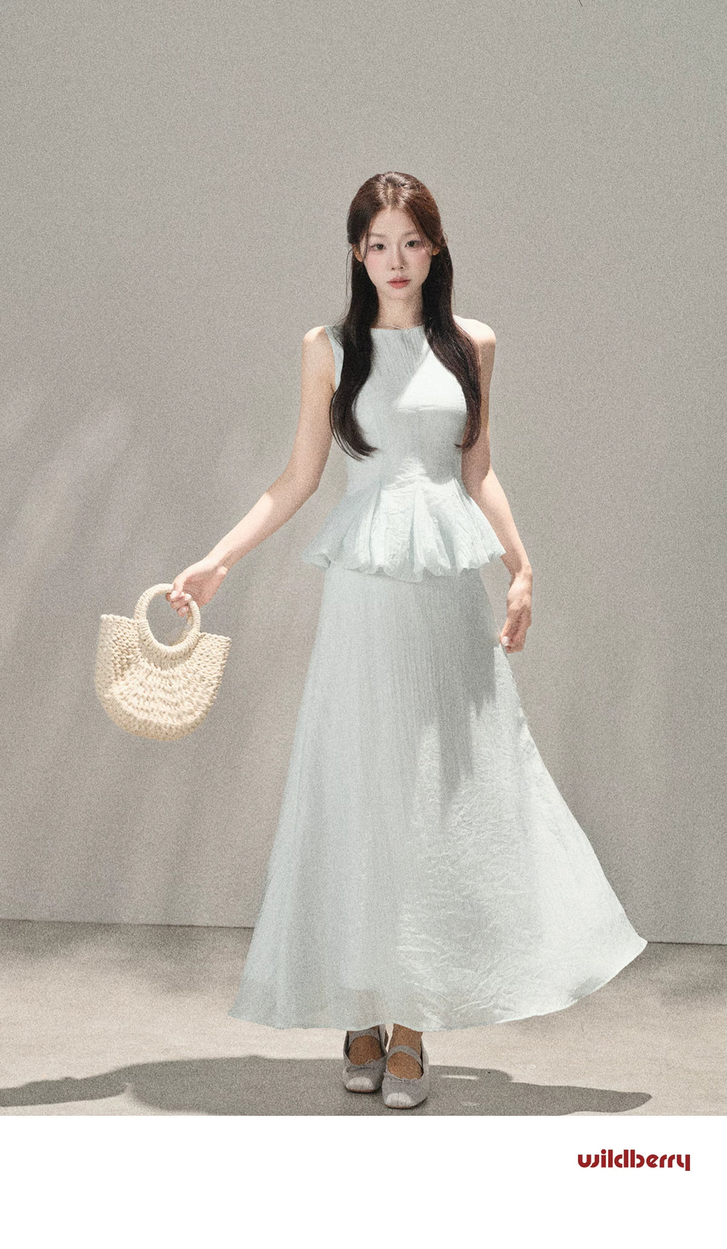 Wildberry Fake Two Sleeveless Dress