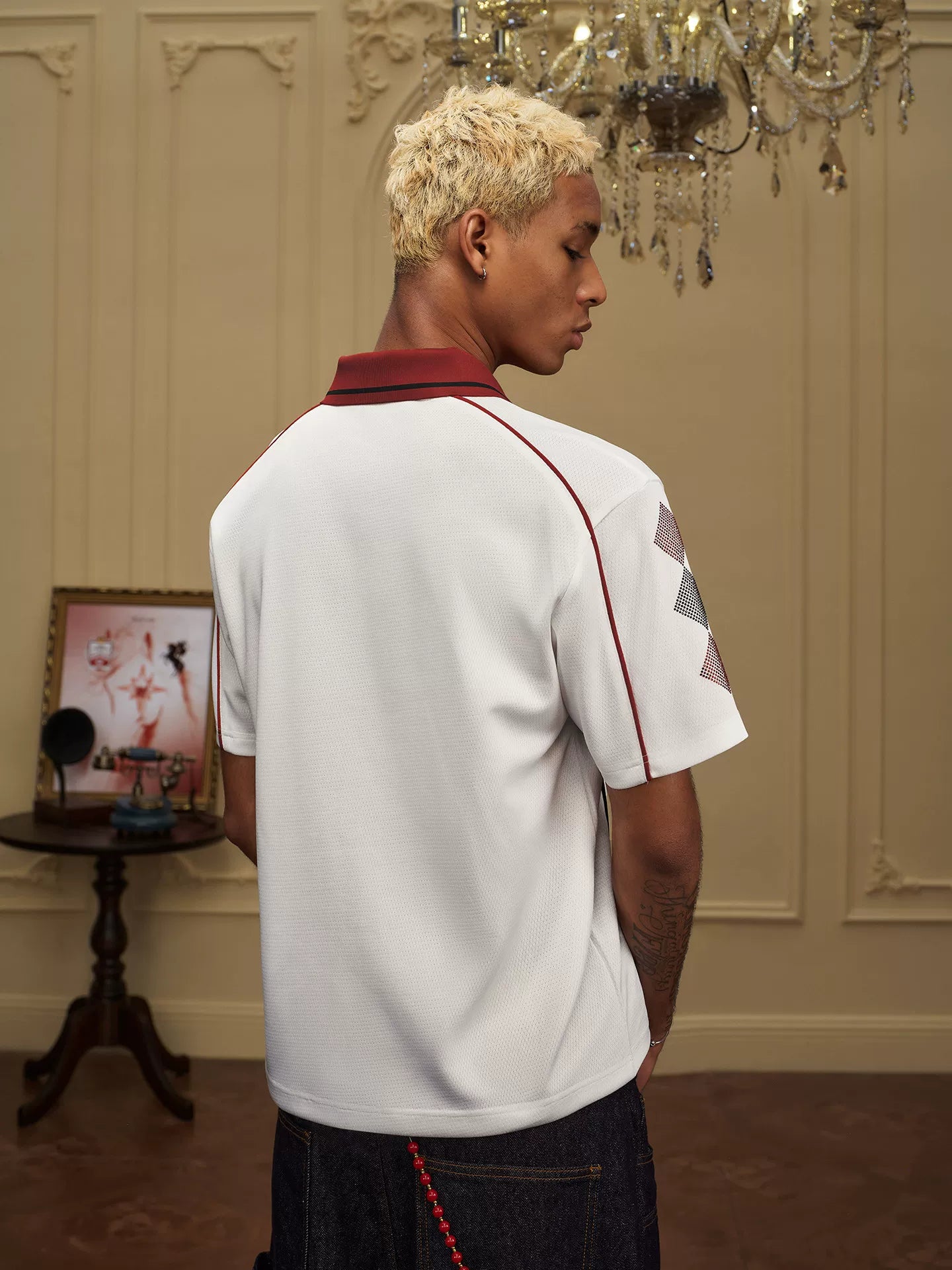 YADcrew Volcano Horse 260g Wrinkle-Resistant Relaxed Polo