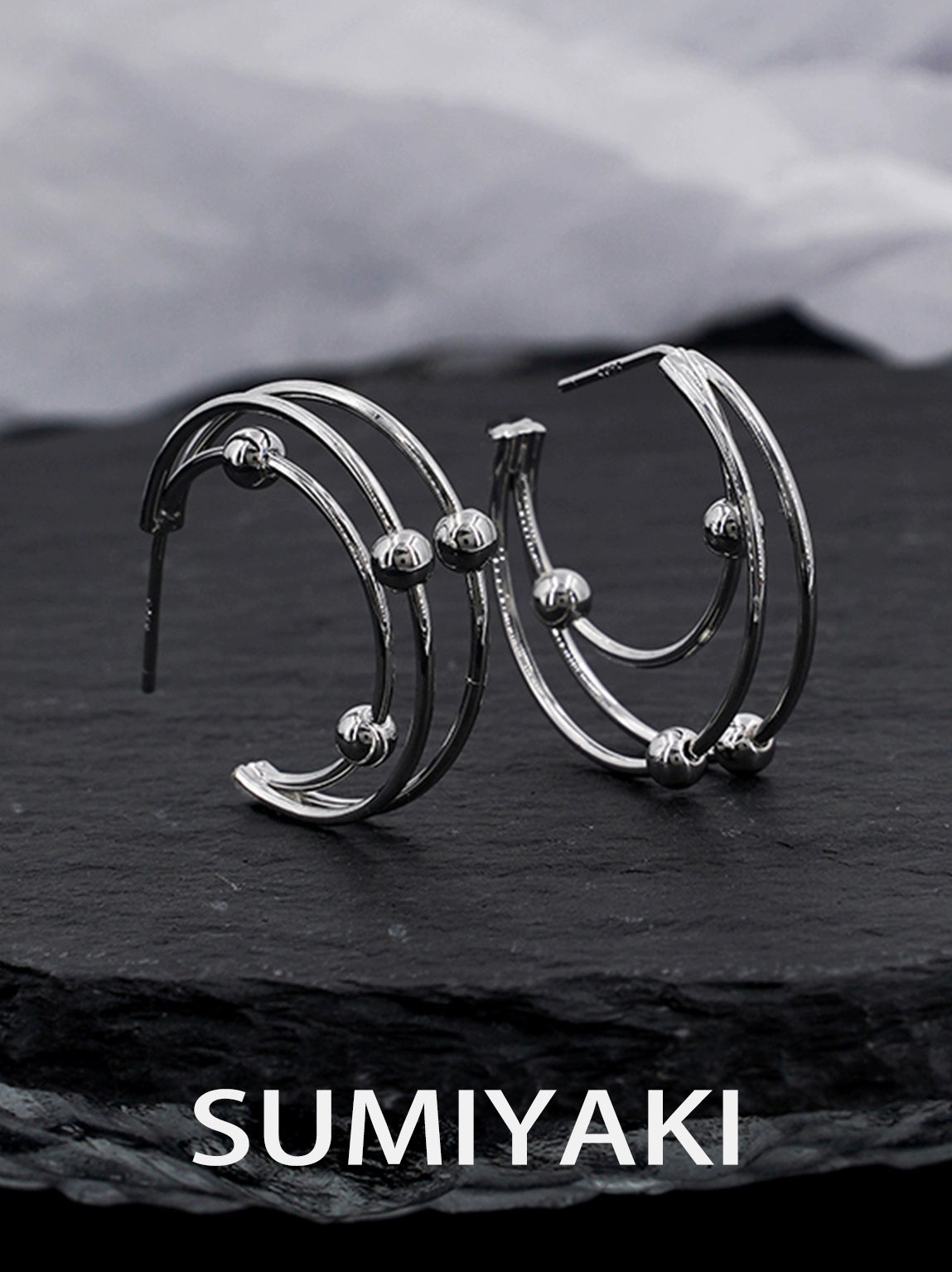 SUMIYAKI Circle Niche Premium Stud Earrings