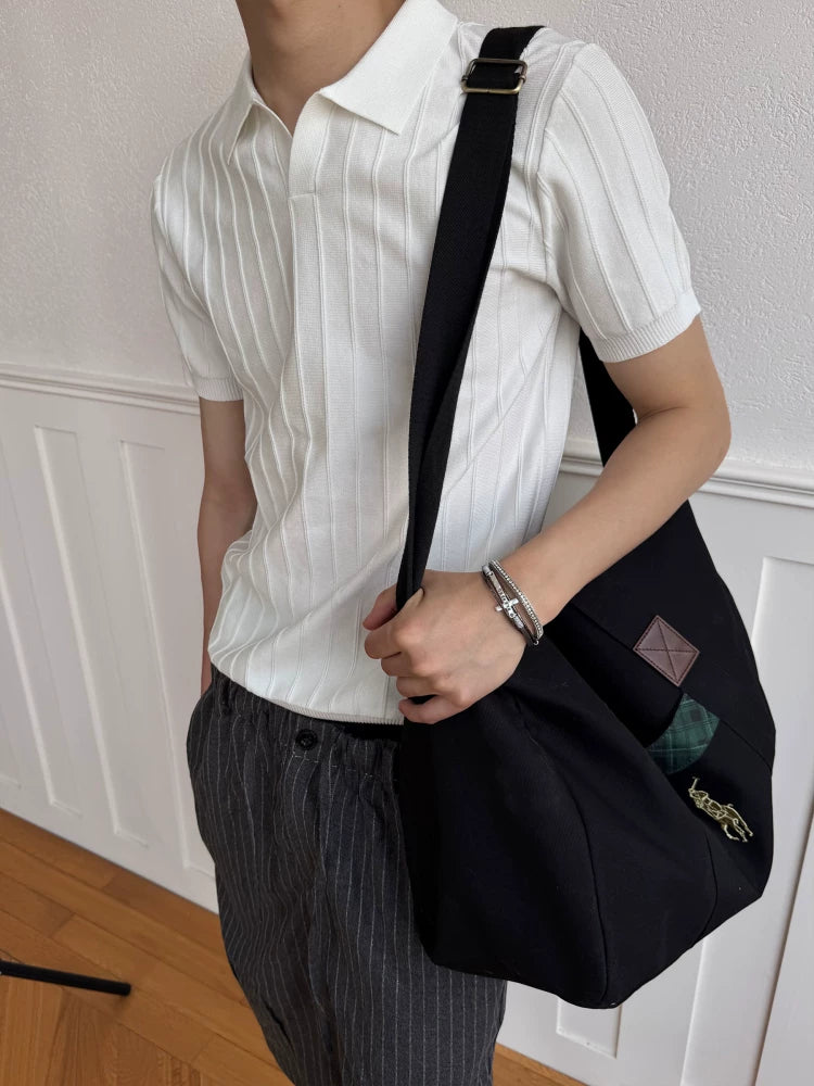 TERRAINCOGNITA Breathable Slim Fit Cropped Polo Shirt