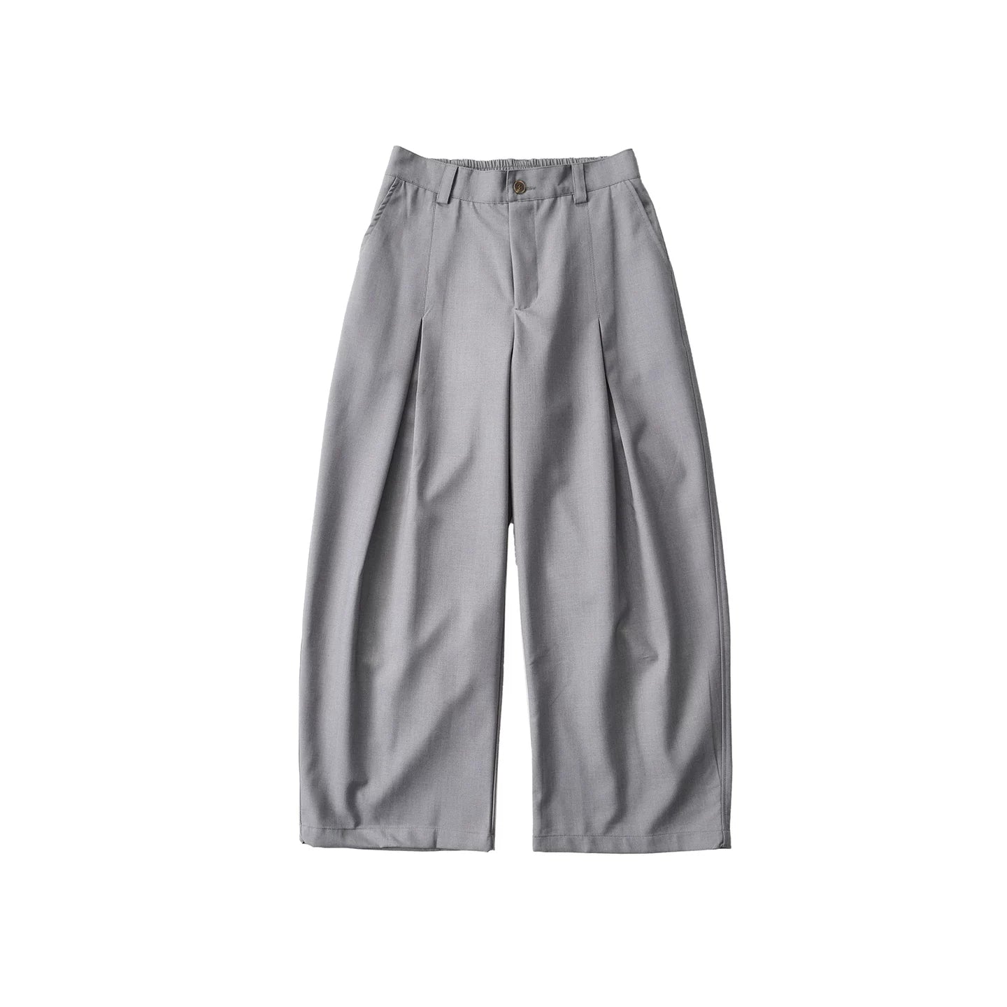 LIVINGTOWN Vintage Pleated Casual Wide-leg Pants