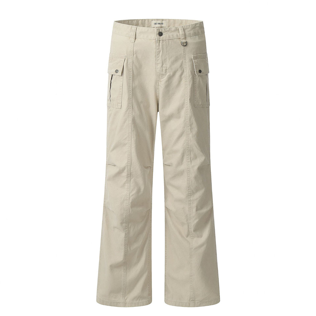 11KN Retro Straight-leg Micro-pull Overalls