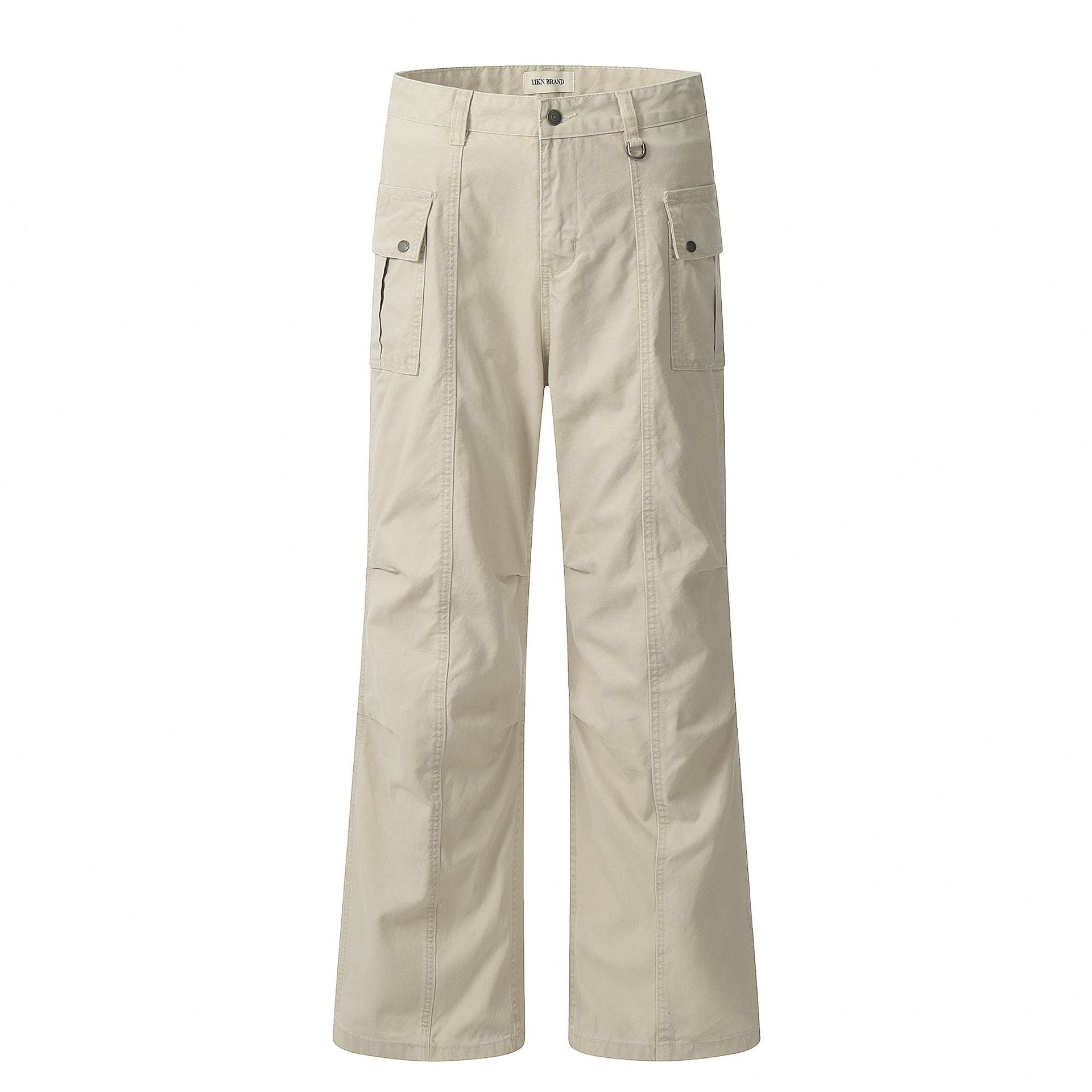 11KN Retro Straight-leg Micro-pull Overalls