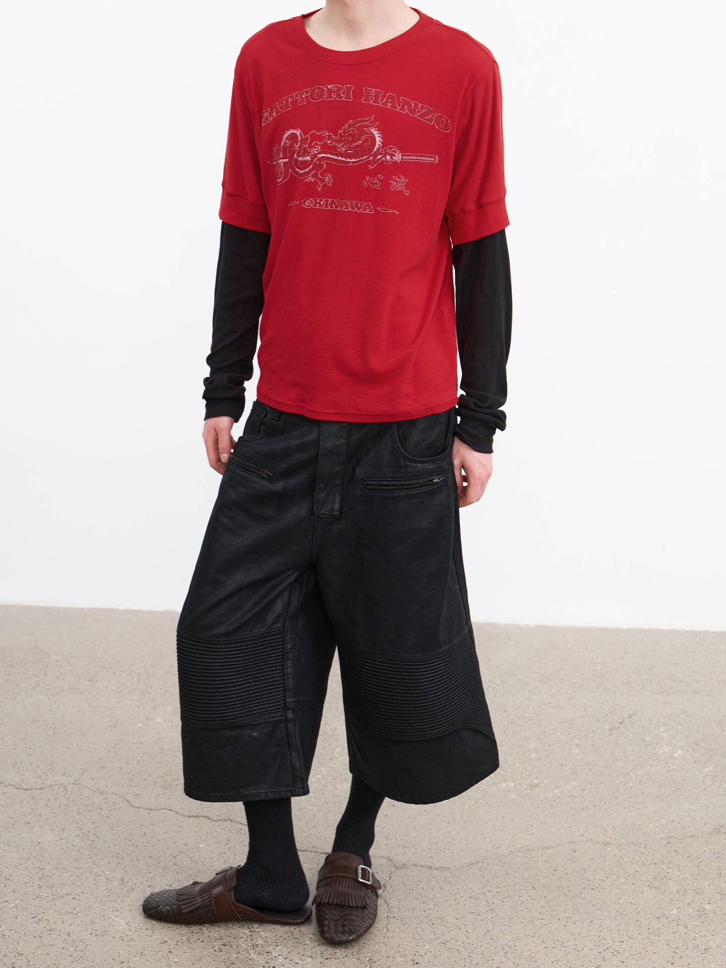 JCAESAR Flow State High-Twist Cotton Spandex Long-Sleeve Tee