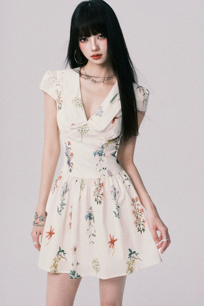 LULUSWINGS Doll Collar Sweet A-word Dress
