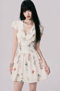 LULUSWINGS Doll Collar Sweet A-word Dress