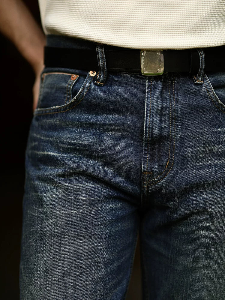 Mbbcar Vintage Washed Relaxed Straight Selvedge Jeans