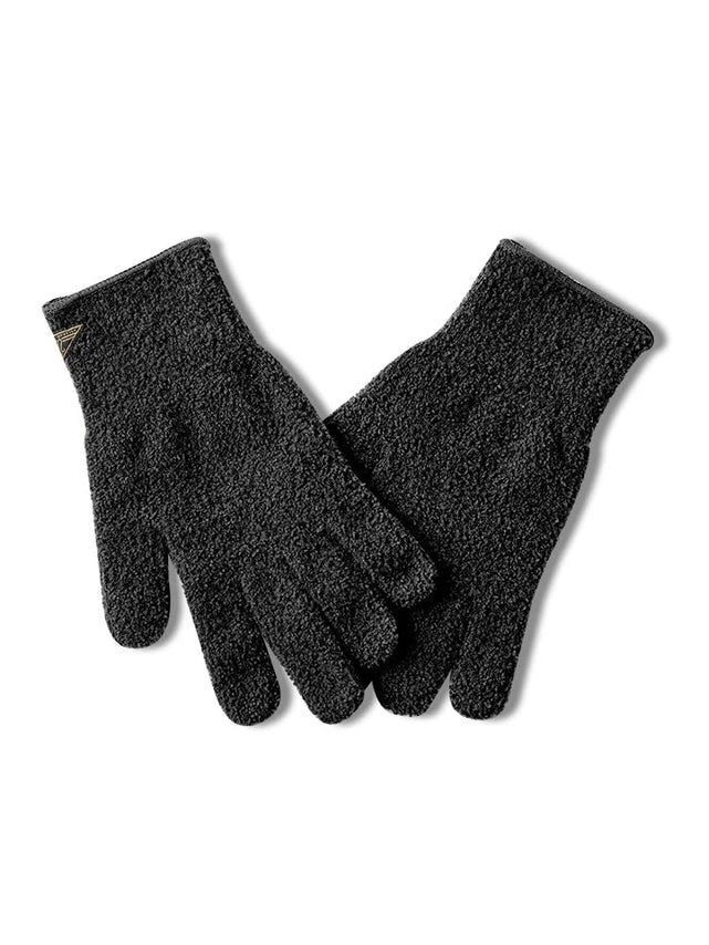Maden Vintage Gold Mink Knitted Full Finger Gloves
