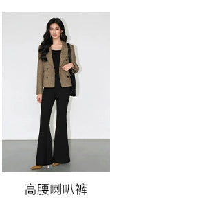 NEVA HU Waist Suit Woolen Jacket