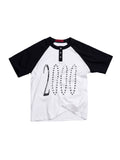 Yemanup Retro Starlight Print Shoulder Sleeve Tee