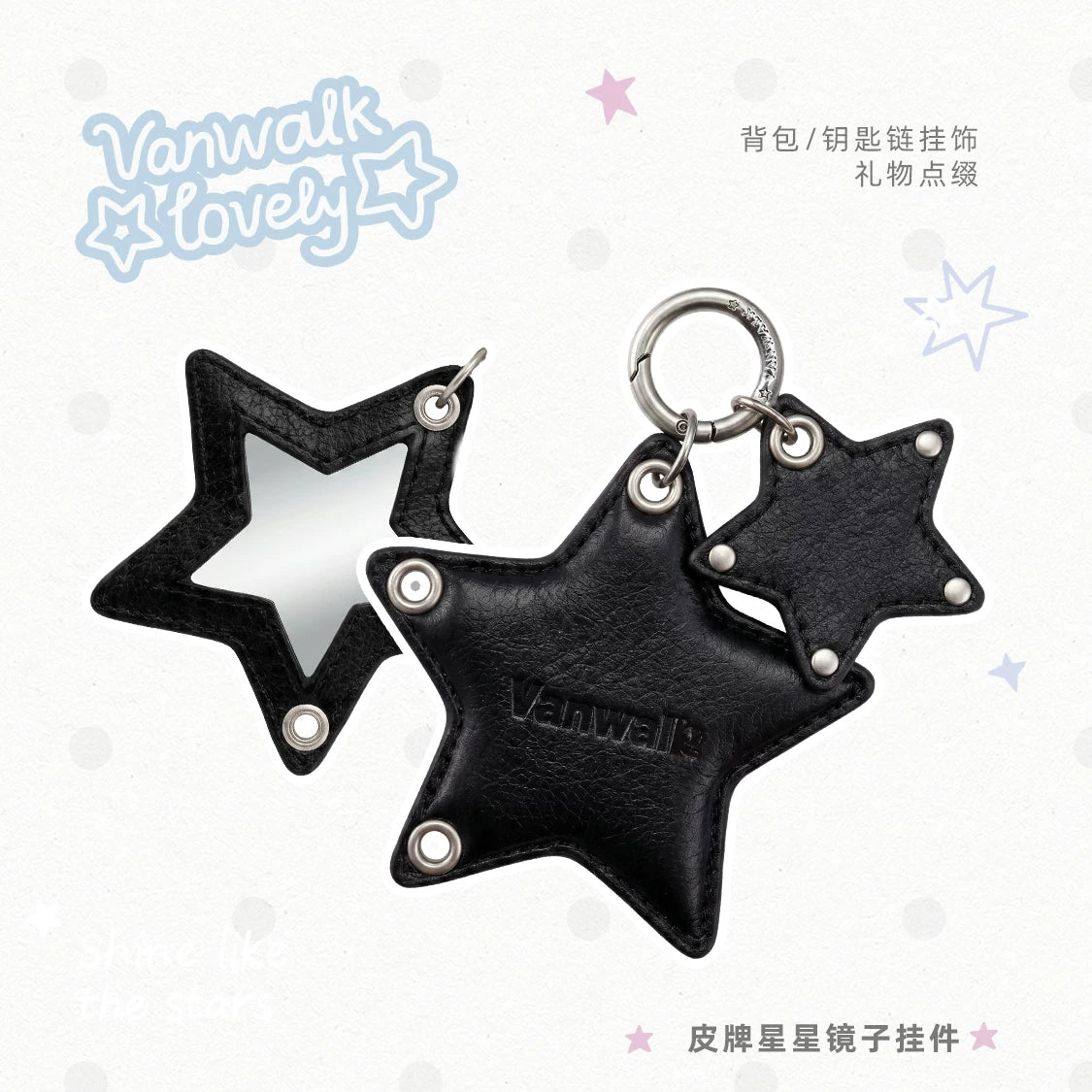 VANWALK Yellow Star Bag Charm