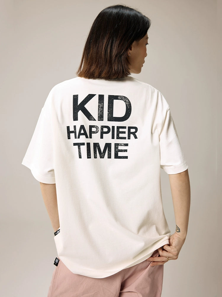 Remedy Tide Brand Rabbit Print Crew Neck Loose Short Tee