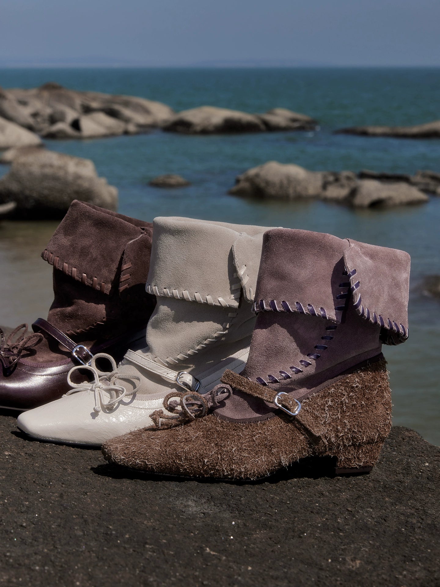 MILOOEY Leather Square-Toe Western Boot