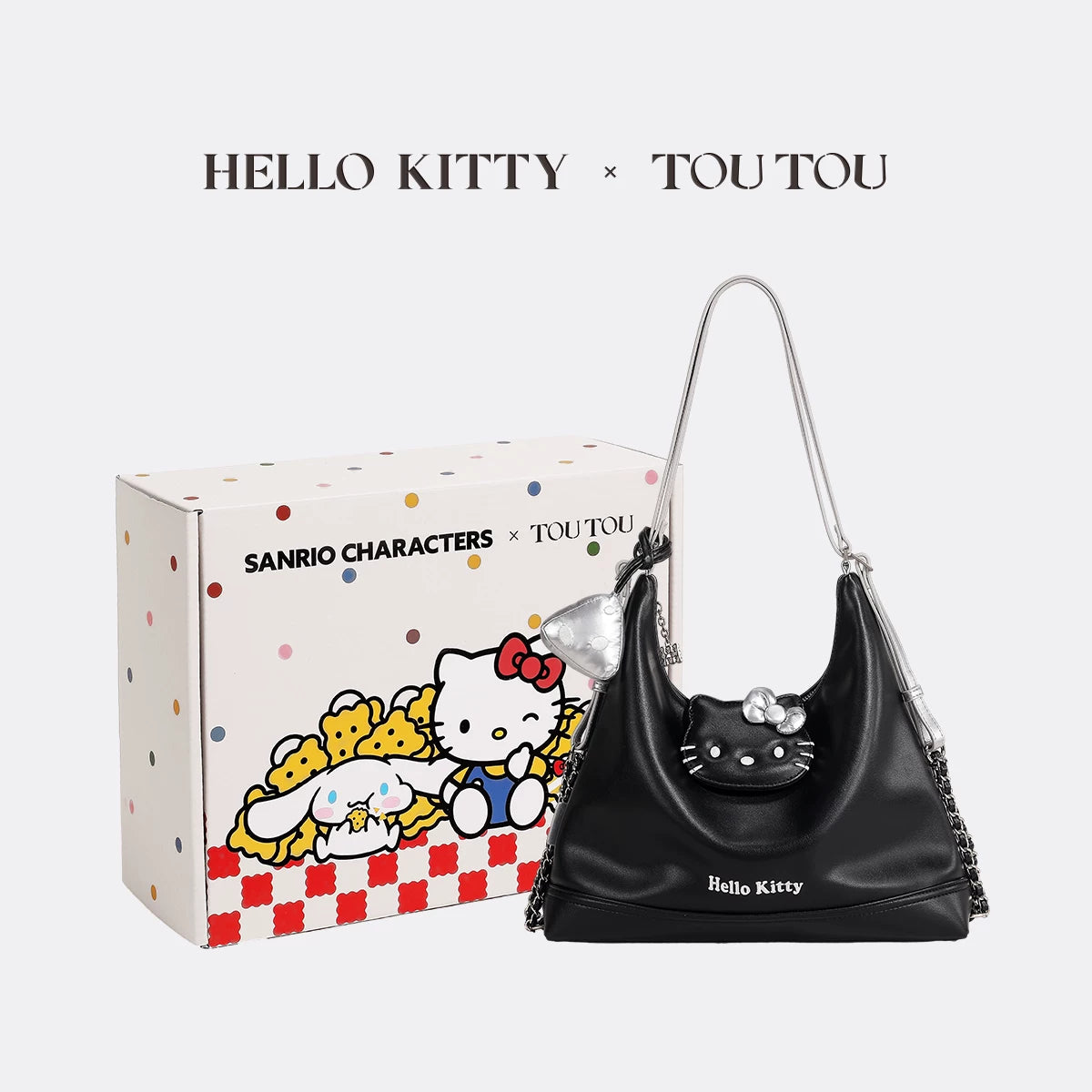 TOUTOU Faux Leather Hello Kitty Backpack