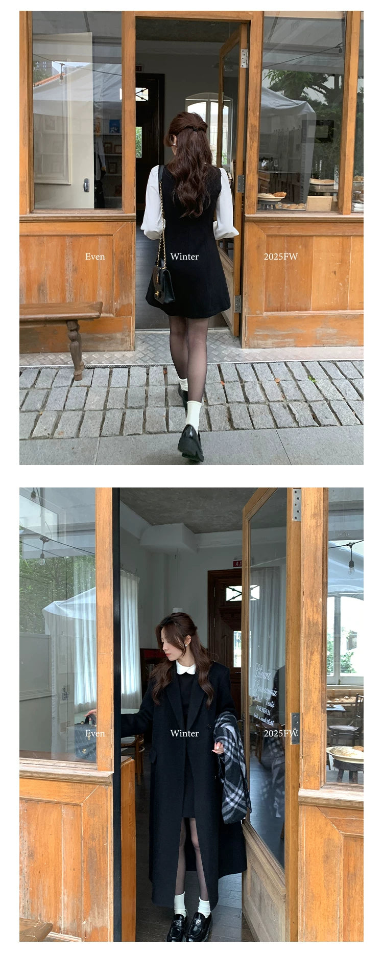Even Korean Exquisite Simple Fake Two Waist Dress