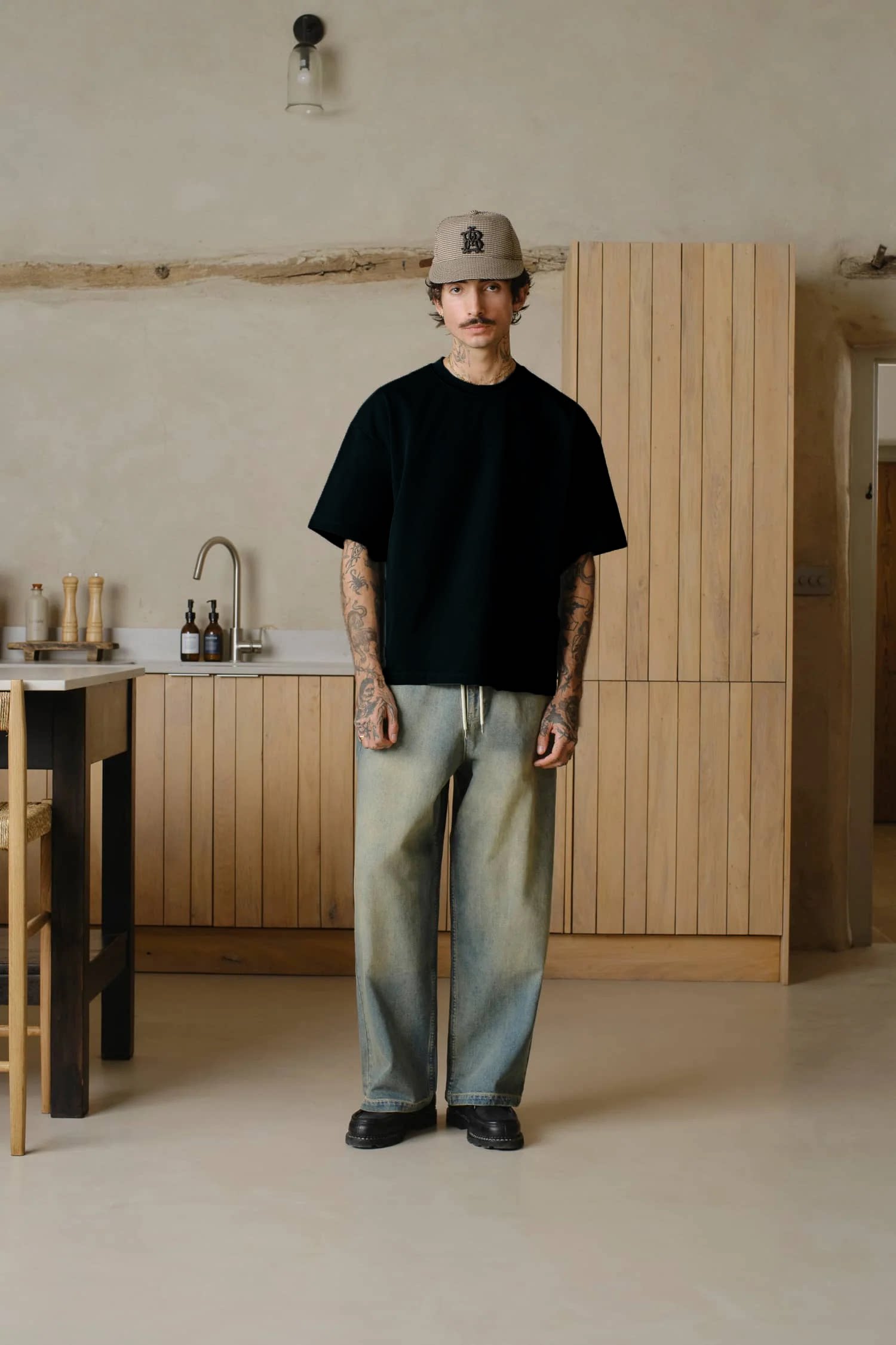 Blank Map Comfortable Loose Casual Tee
