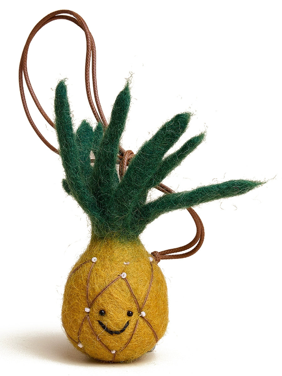 HAVEROSE Wool Felt Persimmon Ruyi Pendant