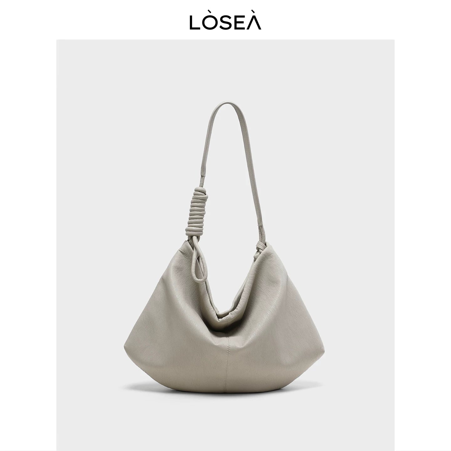LOSEA Soft Leather Large Capacity Versatile Messenger Bag