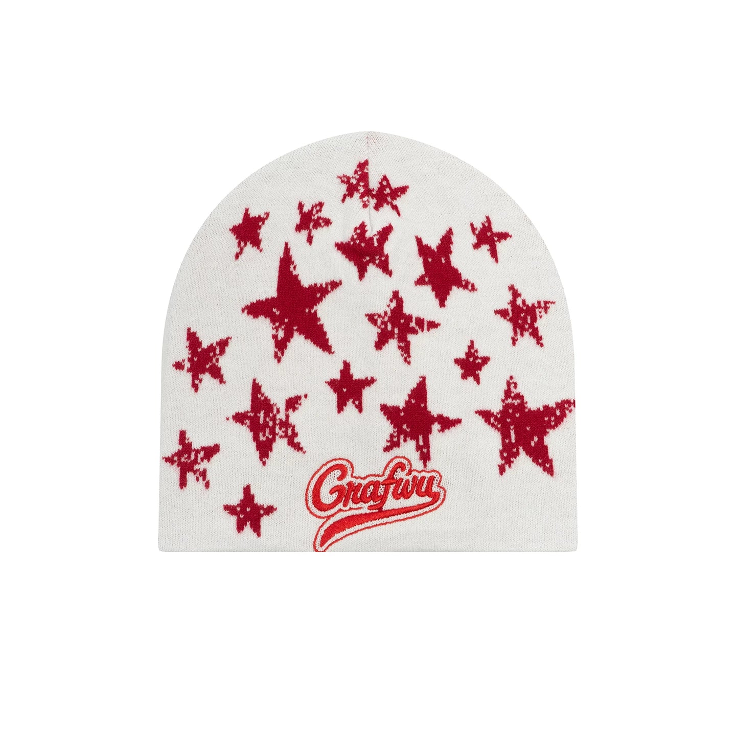 GRAF Brand Distressed Star Retro Knit Beanie