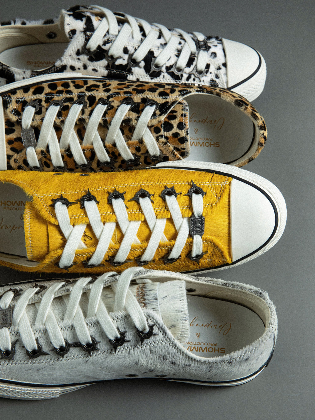 VOWPROGRESS Pony Hair Vulcanized Low-Top Sneaker