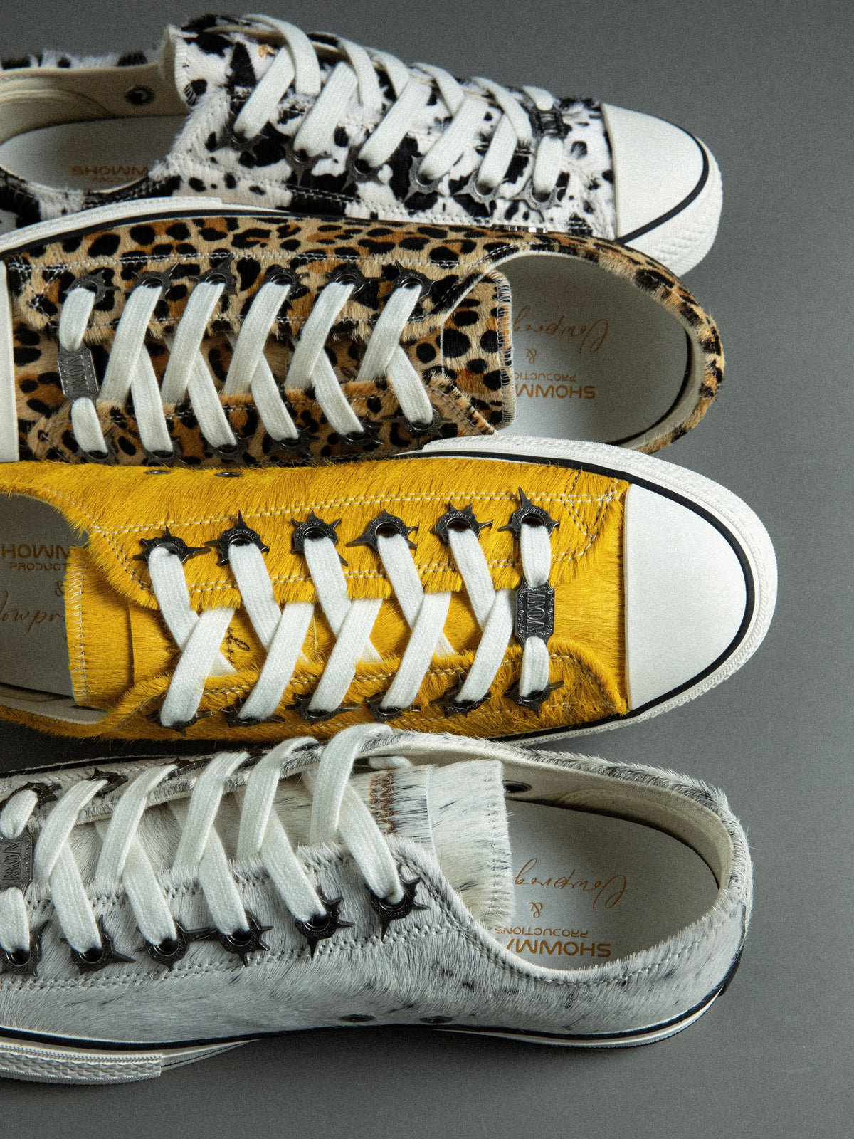 VOWPROGRESS Pony Hair Vulcanized Low-Top Sneaker