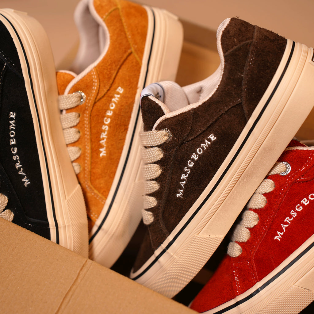 MARS GEOME Beef Suede Retro Versatile Board Shoes
